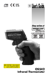 Thumbnail of document Manual - OS543 -30°C to 550°C Infrared Thermometer with Fixed Emissivity